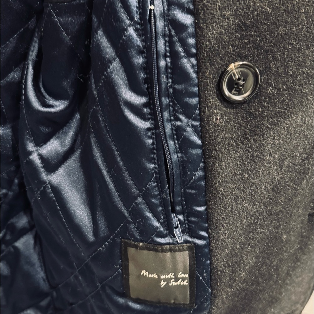 Scotch & Soda Dark Gray Pea Coat - Picture 4 of 5